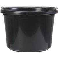 Little Giant Farm & Ag P8BLACK 8 Quart Black Plastic Buckets