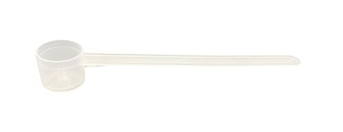 6.5 mL (6.5 CC) Long Handle Plastic Measuring Spoon for Coffee, Protein Powder, Pet Food, Spices, Grains, Dry Goods – Food-Grade BPA-Free (Pack of 1) - size: 6.5 mL | 6.5 cc