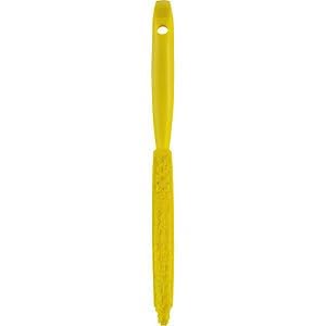 Vikan 41956 Brush,Narrow Hand,Stiff,11" x .75",PP/PBT,Yellow - color: Yellow