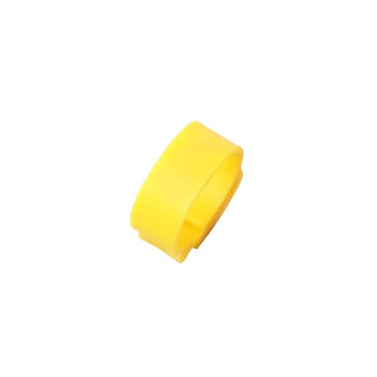 140 Pcs Inner Diameter 2~2.3cm Adjustable Chicken Foot Ring Poultry Leg Farm Identification Marker Tool for Duck(Ellow) - color: Ellow