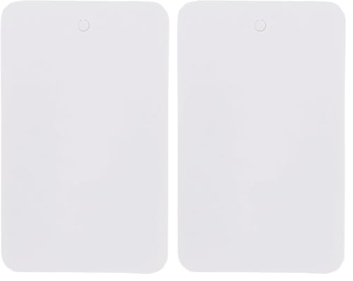 SSWBasics Large Unstrung White Non-Perforated Blank Clothing Tags - 1-3/4"W x 2-7/8"H - (Pack of 2) - size: 1-3/4"W x 2-7/8"H (Pack of 2)
