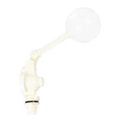Adjustable Abs Float Valve with High Flow Rate for Automatic Water Level Control in Livestock Troughs and Hydroponics Tanks Plastic Construction Easy Installation