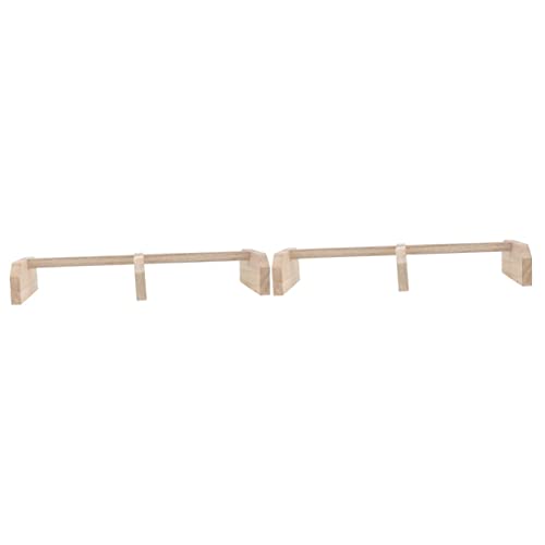 FRCOLOR 2pcs Wooden Chicken Perch Stand for Roosting Pet Supplies for Hens and Birds Promotes Comfort Leg Exercise and Relaxation Coop