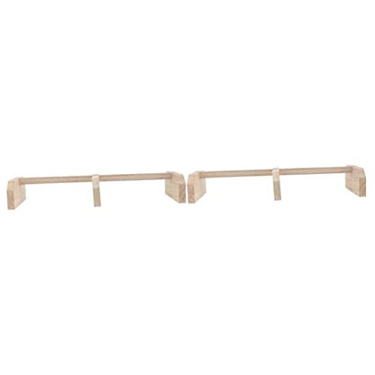 FRCOLOR 2pcs Wooden Chicken Perch Stand for Roosting Pet Supplies for Hens and Birds Promotes Comfort Leg Exercise and Relaxation Coop