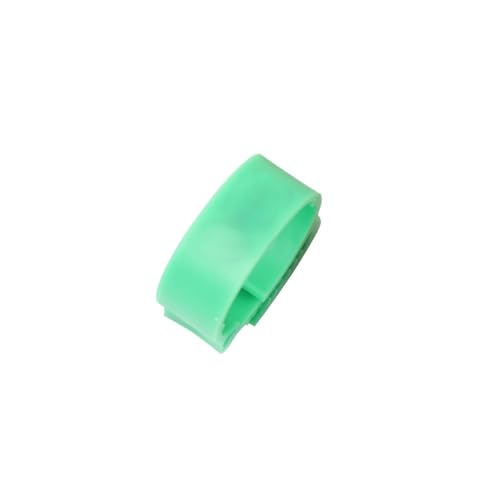 140 Pcs Inner Diameter 2~2.3cm Adjustable Chicken Foot Ring Poultry Leg Farm Identification Marker Tool for Duck(Green) - color: Green