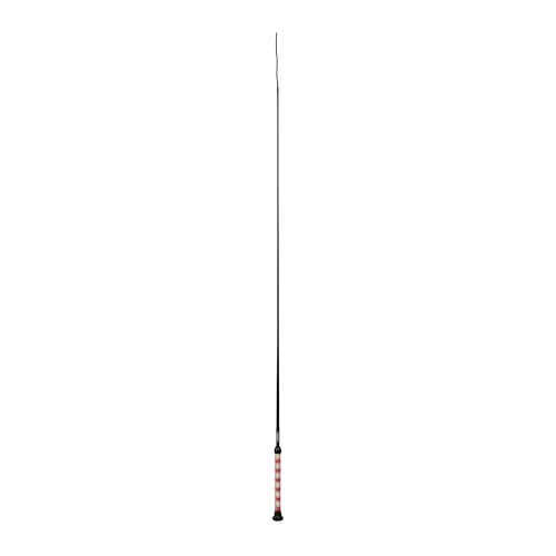 Weaver Livestock Basic Pig Show Whip, Hog Livestock Whip with Braided Nylon Handle, Leather Popper, Lightweight Braided Shaft - color: 36" - Strawberry/White