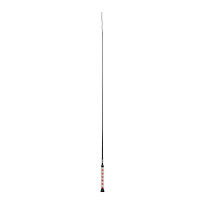 Weaver Livestock Basic Pig Show Whip, Hog Livestock Whip with Braided Nylon Handle, Leather Popper, Lightweight Braided Shaft - color: 36" - Strawberry/White