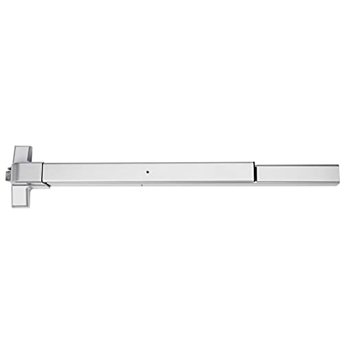 Dynasty Hardware Push Bar Panic Exit Device for Emergency Exit Doors, Aluminum Finish Commercial Panic Bar Door Handle, Push Bar for Exit Door, Panic Bar Lock, Push Bar Door Handle for Safety