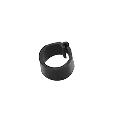 600Pcs 10 Colors Birds Feet Rings Inner Diameter 8mm Width 7mm Plastic Clip Ring Pigeon Quail Foot Farm Animal(Black) - color: Black