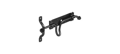 National Hardware N342-683 Vinyl Gate Automatic Latch White Self Locking Gate Latch for Outdoor Fence Gate Hardware with Fingertip Trip Release Rust Resistant Livestock Protection