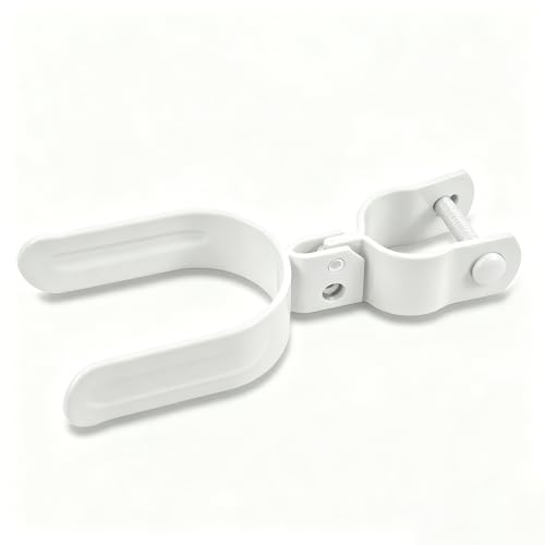 Heavy Duty Fork Latch (Bolt-in),1-5/8" x 2-7/8", Pressed Steel - Powder Coated, Fence Gate Latch with Hole for Padlock (White, 1-5/8" x 2-7/8") - color: White, size: 1-5/8" x 2-7/8"