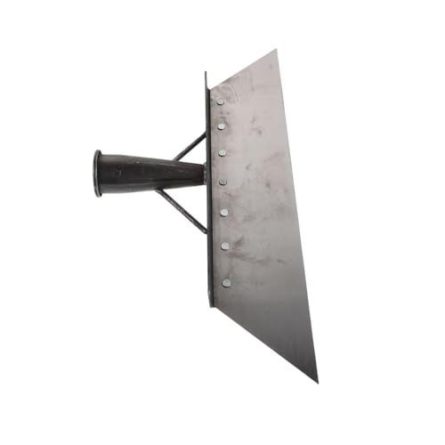 Heavy Duty Manganese Steel Livestock Manure Scraper Shovel for Barn Cleaning 38cm Metal Feces Scraper Tool for Farm and Poultry Waste Removal