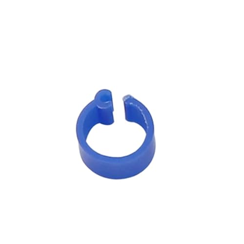 600Pcs 10 Colors Birds Feet Rings Inner Diameter 8mm Width 7mm Plastic Clip Ring Pigeon Quail Foot Farm Animal(Blue) - color: Blue