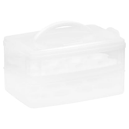 Snapware (2-Layer,24 Eggs Plastic Detachable Deviled Egg Carrier Storage Container With Lid and Handle,Freezer Dishwasher Microwave Safe,(Pack of 6) - size: Medium (Pack of 6)
