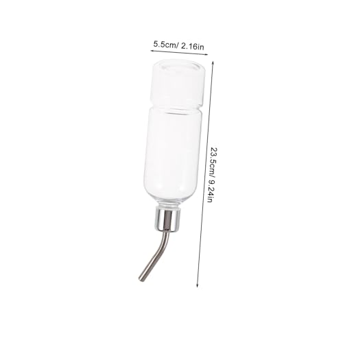 Yardwe Squirrel Pet Drinking Water Feeder Stainless Steel Automatic Dispenser for Small Animals Like Hamster Chinchilla Guinea Pig Easy to Install Leakproof