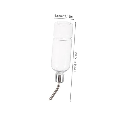 Yardwe Squirrel Pet Drinking Water Feeder Stainless Steel Automatic Dispenser for Small Animals Like Hamster Chinchilla Guinea Pig Easy to Install Leakproof