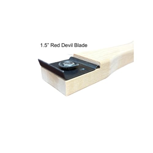 Tru-Lamb Floor Scrapers, 5 Pack, Paint, Stain & Varnish Removal Tools with Red Devil Blades, Professional Scrapers for Surface Prep and Finish Removal (5 Pack, 18" x 1.5") - size: 18" x 1.5"