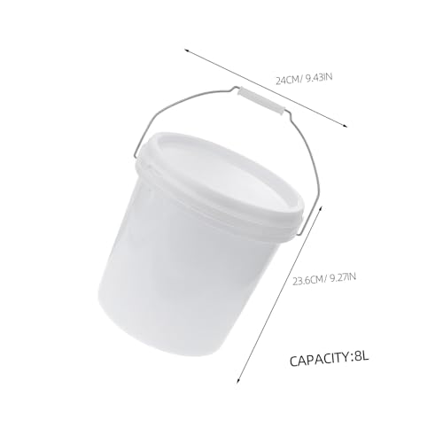 BESTOYARD Food Grade Seal Bucket with Lid Airtight Plastic Storage Container for Pet Food Livestock Feed More Multi Purpose Bucket with Hand Grip for Easy Carrying