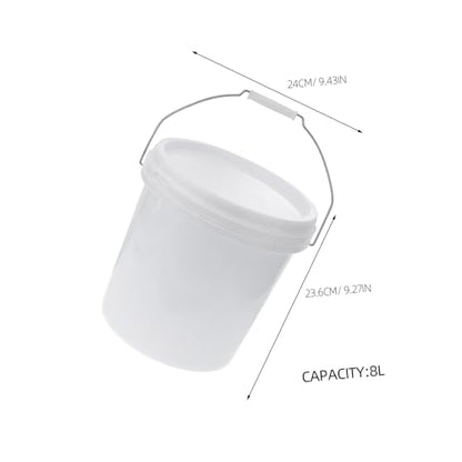 BESTOYARD Food Grade Seal Bucket with Lid Airtight Plastic Storage Container for Pet Food Livestock Feed More Multi Purpose Bucket with Hand Grip for Easy Carrying