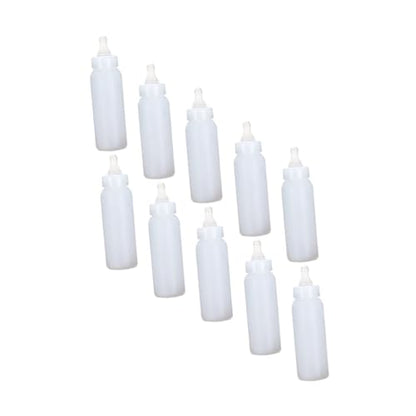 TOYANDONA 250ml Small Pig Feeding Bottle Silicone Nipple and Lid for Lambs and Piglets Durable Milk Container