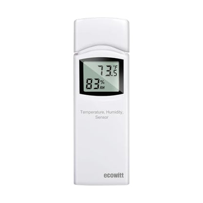 Ecowitt WN32(WH32) Wireless Outdoor Temperature and Humidity Sensor, Thermometer and Hygrometer Gauge with LCD Display, Default Degree Fahrenheit, Remote App Monitoring