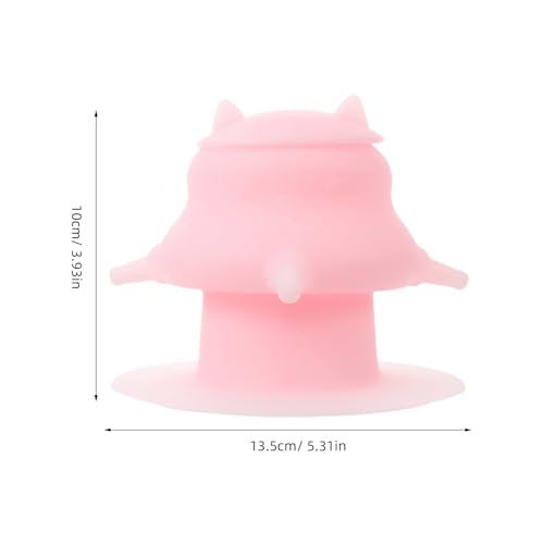 Pet Feeder Bowl with Nursing Nipple - Silicone Kitten Milk Feeder for Puppies and Small Animals - Puppy Milk Feeding Station for Animal Lovers - Pink - color: Pink