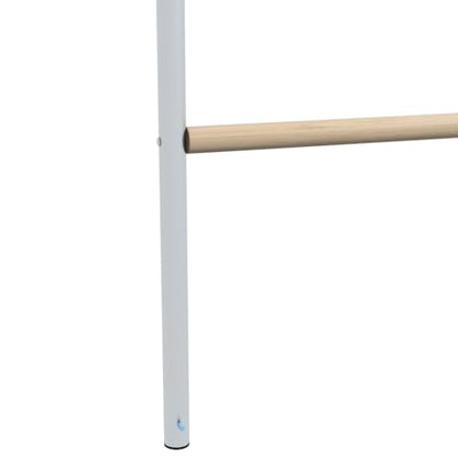 Chicken Roost for Coop, Galvanized Steel & Wood Jungle Gym with Four Height-Adjustable Tiers, 55" L x 33.75" W Roosting Bars for Hens, Ladder for Easy Assembly (22 lbs Capacity)