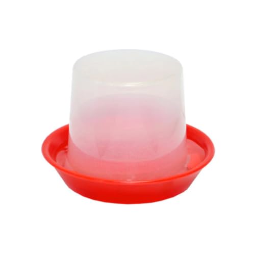 Hatching Time Poultry Starter Drinker, 12 oz, 350 ml, Clear PP Plastic (Polypropylene), Red Cup, Spill-Proof, Safe for Chicks, Add Vitamins, Perfect for Backyard Flock - style: 350 ml