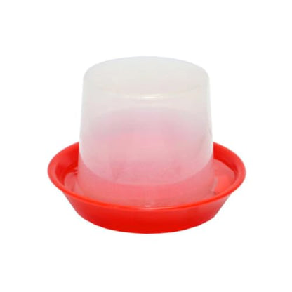 Hatching Time Poultry Starter Drinker, 12 oz, 350 ml, Clear PP Plastic (Polypropylene), Red Cup, Spill-Proof, Safe for Chicks, Add Vitamins, Perfect for Backyard Flock - style: 350 ml