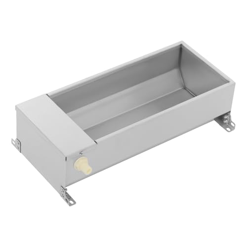 Automatic Livestock Water Trough, 2 Gallon Stainless Steel Water Bowl with Float Valve, Self Filling Water Trough for Dogs, Horse, Goat, Pig, Sheep