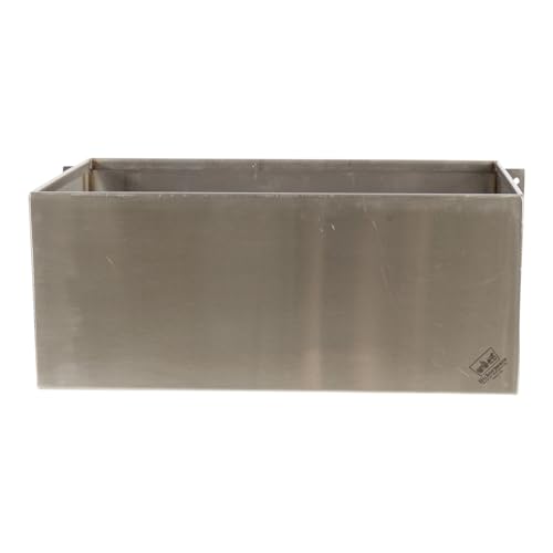 Heavy-Duty Stainless Steel Horse Water Trough (24" L x 13" D x 10" H) with Mounts