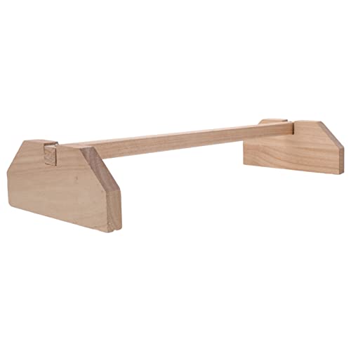 Happyyami Wooden Chick Perch Stand for Chickens and Birds Durable Natural Wood Roosting Bar Comfortable Perch for Brooder Coop and Farm Use