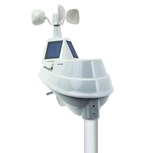 AcuRite Iris (5-in-1) Home Weather Station with Wi-Fi Connection to Weather Underground with Temperature, Humidity, Wind Speed/Direction, and Rainfall (01540M) , Black - color: Wi-fi Connection to Weather Underground