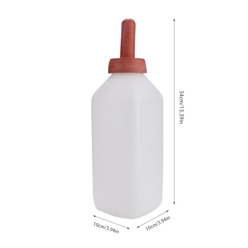 GLOGLOW Livestock Nursing Bottle, 2L Calf Sheep Feeding Milk Bottle, Nursing Cups Without Handle