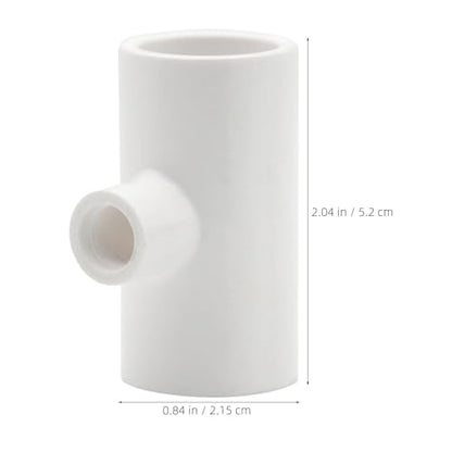 Automatic and Sanitary Design 35pcs Chicken Waterer Fittings White PVC Material with 1/2 Inch Threaded Tee Connections, Easy Installation for Poultry Farm for Ducks and Rabbits