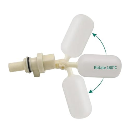 Float Valve 3pcs Farm Cattle Sheep Dog 1/2" Automatic Waterer Bowl Float Valve Plastic Fish Tank Aquarium Water Humidifier Valve Livestock Tool For Pool Fountain Aquarium