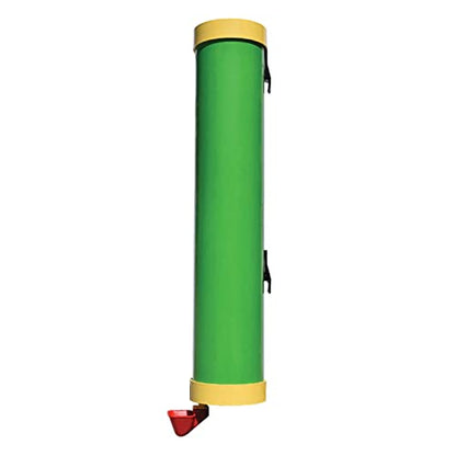 Rugged Ranch 2-Gallon Poultry Waterer & 10-Lb Feeder Combo for Chicken Coops, Green - Outside-Mount Design, Weather-Resistant, Easy Refill Access & Rain Shield to Help Keep Feed Dry
