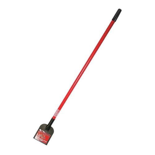 BULLY TOOLS Floor Scraper – Heavy Duty Scraper Tool with Long Fiberglass Handle for Tiles and Carpet Removal Tasks, Flat Shovel Design for Landscaping, Flooring Prep, and Surface Cleanup - 58-Inch