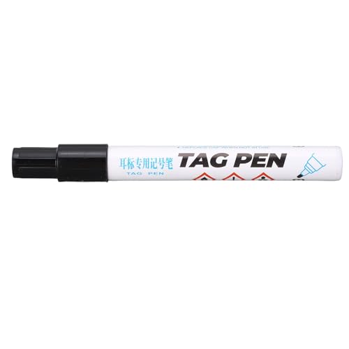 Strong Penetration Pig Ear Tag Pen, Black Ink Markers for Cow, Lightweight Design with Pig Marking Tools