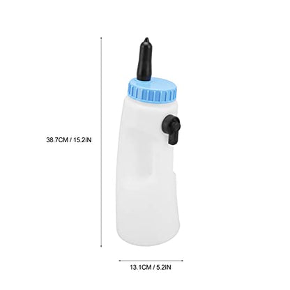 Zooke Premium Calf Feeder, 2.5L Gentle and Easy to Use Calf Fluid Feeder Teat and Ergonomic Bottle, Calf Milk Feeder Bottle with Nipple Sheep Lamb Bottle Set Milking Feeding