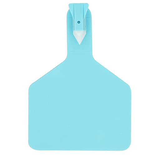 50Pcs Blank Cattle Ear Tags TPU One-Piece Z Tags Animal Identification Livestock Ear Tags for Cow, Goats, Dogs, Pigs, Sheep, Large Size,Blue - color: Blue