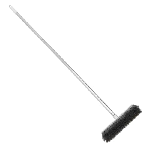 KICHOUSE Long Handle Stiff Scrubbing Brush Heavy Duty Broom for Indoor Cleaning for Bathroom Kitchen and Outdoor Use Hard Bristles for Stubborn Stains and Versatile Cleaning Tasks