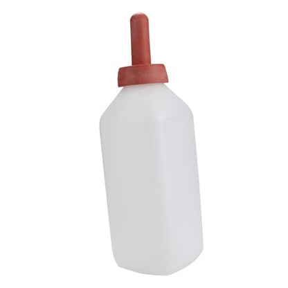 Pssopp Sheep Feeder Bottle, 2L Calf Nursing Bottle, Rubber Nipple, Durable Milk Feeding Solution for Calves and Livestock