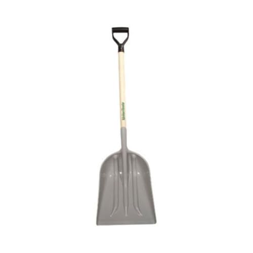 True Temper 2604300 Poly Scoop with Hardwood Handle & D-Grip