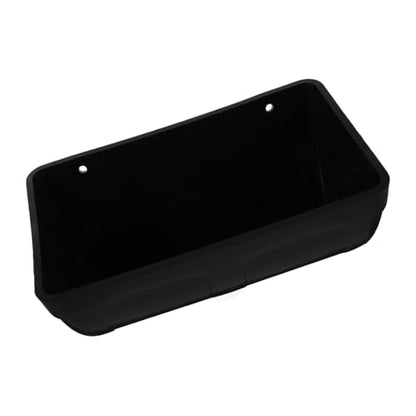 Yardwe Chicken Feeder Trough Large Holding Capacity with Weatherproof Design Easy to Install for Poultry Livestock - color: Black