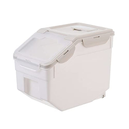 TOYANDONA Bird Food Storage Container Airtight Grain Storage Barrel Sealed Buckle Elegant and Functional