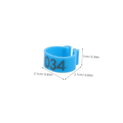 UPKOCH 120pcs Numbered Chicken Leg Bands Poultry Identification Rings for Efficient Tracking of Chickens Ducks Geese Boost Farm Management Productivity