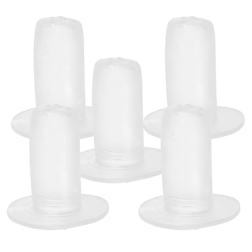 5pcs Silicone Milk Bottle Nipples for Calves and Young Animals, Efficient Feeding Pet Nursing Nipples with Replaceable Design, Livestock Feeding Accessory for Farm Use