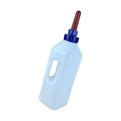Large Capacity Livestock Milk Container Feeding Bottle with Leakproof Nipple Easy Refilling Mouth for Fawns Nursing - style: 4 liter capacity