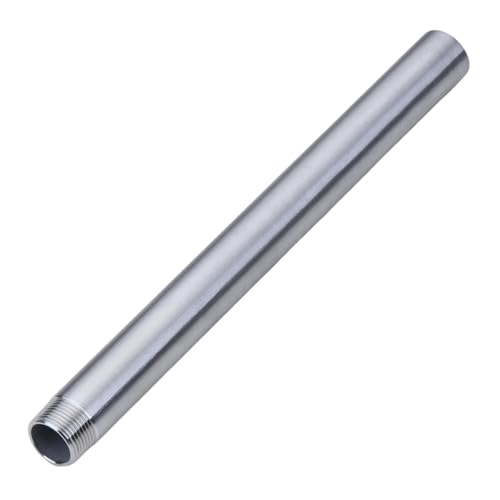 CONSTELLAR 304 Stainless Steel Pipe Nipple - 1" NPT Male x 1" NPT Female Threaded Fitting, 12 Inch (300mm) Length 3mm Wall Thickness Heavy Duty Seamless Pipe Nipple for Water Gas Oil fluid (1 Pack) - size: 1" NPT Male x 1" NPT Female, style: 300mm (12 inc